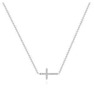 Elegant Silver Cross Necklace "CROSSES" NECKLACE, STAINLESS STEEL